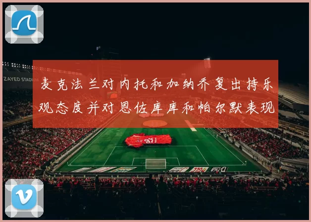 麦克法兰对内托和加纳乔复出持乐观态度并对恩佐库库和帕尔默表现表示满意